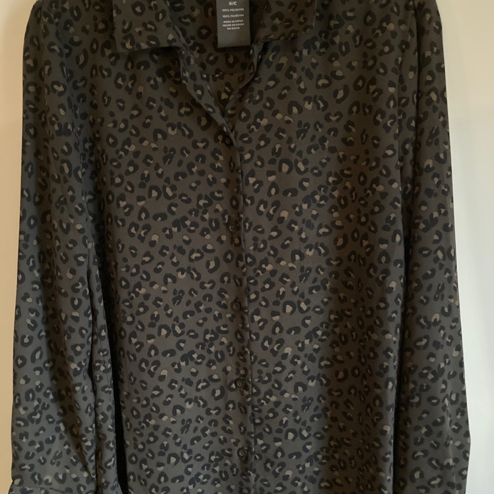 NWT Theodore + Chelsea Leopard Blouse Shirt